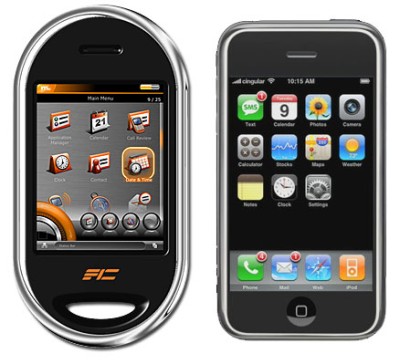 touch screen phone and stylish but no iPhone? - Comparison between iPhone and OpenMoko FIC Neo1973. Owned totally. OpenMoko is for chicks.