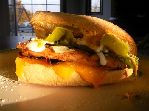 Grilled Chicken Sub Sandwich - I can't really take credit for this creation because it is my husbands. The best sandwich I have ever had!