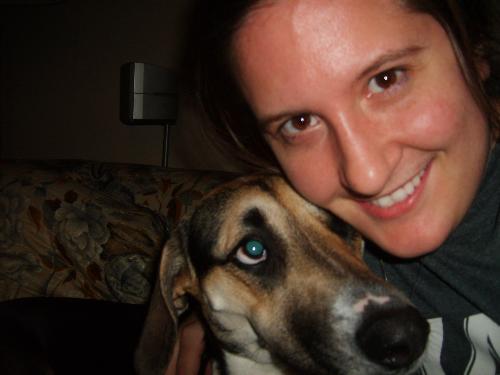Me with my dog - I love my dog!