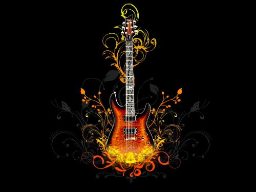 fire guitar - the guitar that melts a heart of a wonderer because of its hot music
