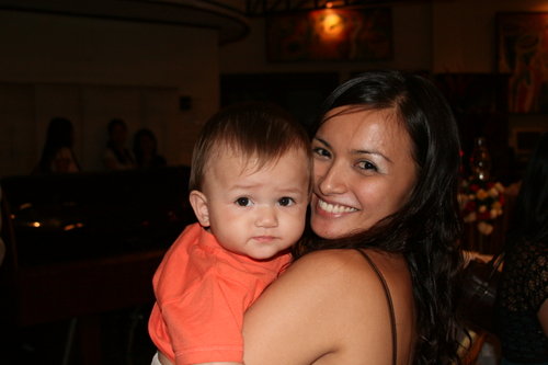 amon and ninang  - what a cutie... my godson Ramon...