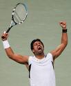 Leander Paes - Paes celebrating after a win
