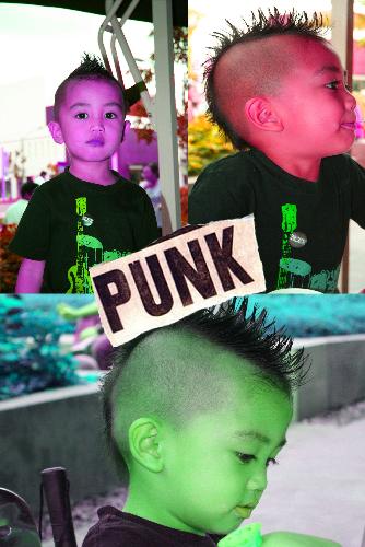 punk!!! - my nephew SID. hehehe
