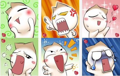 Onion emoticon - diferent emotions of onion