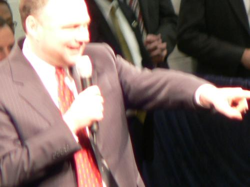 Governor of VA at Obama Rally - This is Governor of VA at a rally for Obama in Alexandria VA