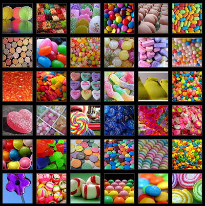 sweet foods - chocolates, candies.. very delicious..