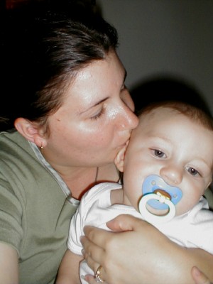 back in the day - ari and i when he was a wee lil one!