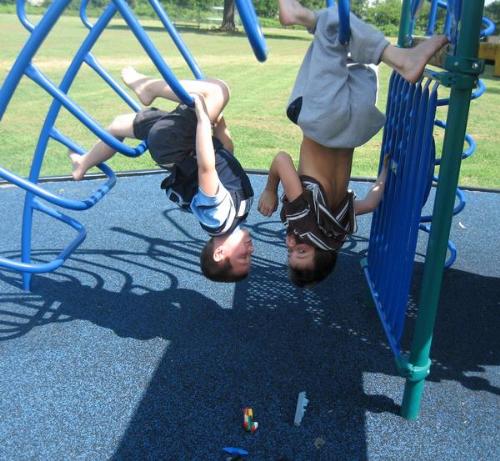 Kodak moment - Phil and Willis at the park