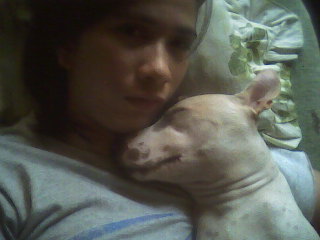 me and my dog - just chillin with my dog