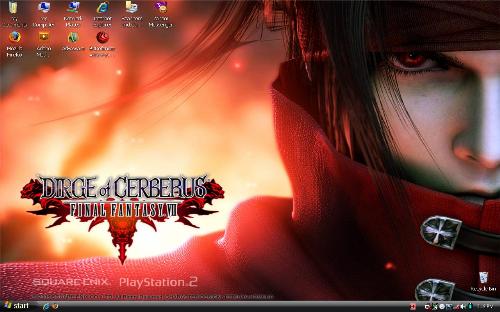 my desktop - This is my desktop. I am planning to change it, but for now, i am enjoying the Final Fantasy Photo.