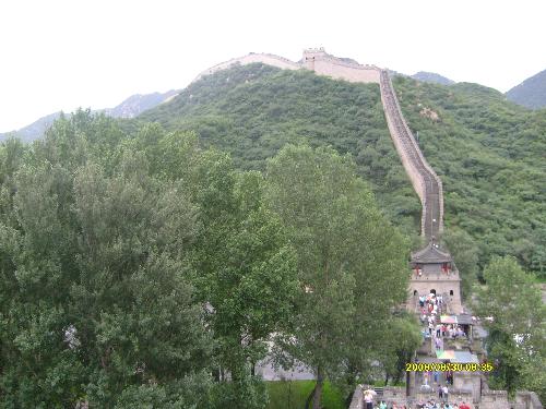 the great wall - shuaiguan , that day was raining all long.