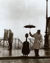 musician in rain