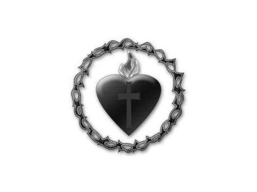 jesus - heart with the crown