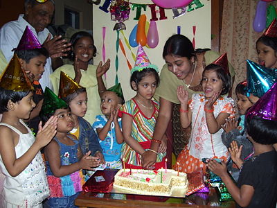 birthday celebration - A child&#039;s birthday celebration