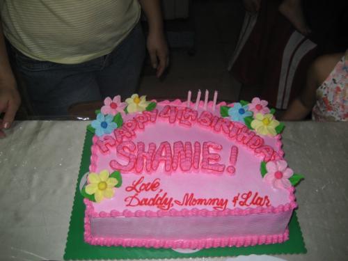 It's Shane's Fourth Birthday  - It's my neice's 4th Birthday...