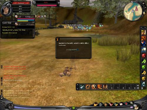 Death in Shaiya - While in a party you can choose to resurrect at the party leader's location if you die.