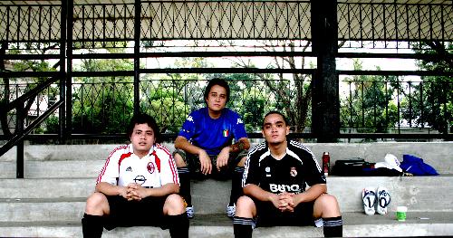 futbol mates - taken before a friendly game