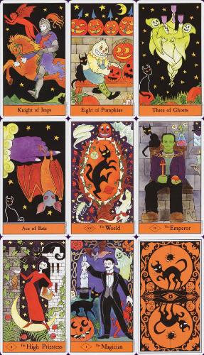 Halloween Tarot Deck - These are samples from the deck I just ordered, I love them!