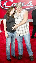 Larry the Cable Guy!!! - Larry the Cable Guy with his pregnant wife. God blessed them with a son. May he be as blessed with common sense as his Daddy!!!
