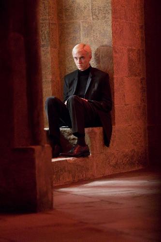 Draco Malfoy - Planning something against Harry Po - This is a still taken from the movie Harry Potter and the Half Blood Prince.  Here Draco Malfoy can be seen.