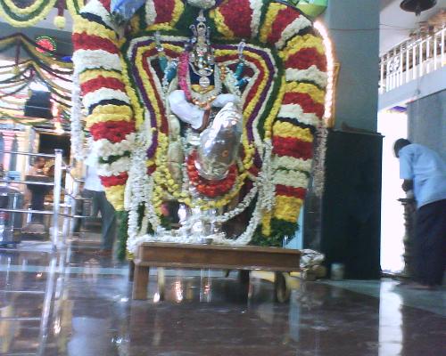 Vinayagar in moshga vaganam - this is a one of the famous god in indi,vinayagar.i took this photo in t nagar temple.