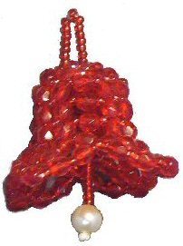 Pagoda Bell Ornament - This little bell ornament has four definite sides and looks like a pagoda roof to me.