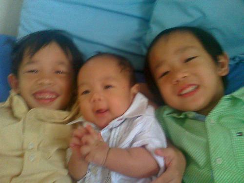 My three boys! - Wouldn't it be nice if they would have a sister?
