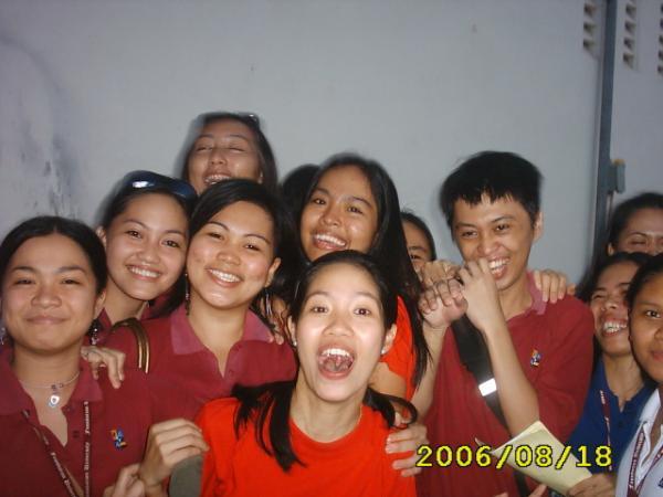 why reD? - hello people of mylot.. this picture is taken 3 months from now.. and the people in that picture are my friends and they are my classmate too... red because our teacher advice us to wear red as a sign of support of our department.. the department of computer studies.. hope you like it..thanks...