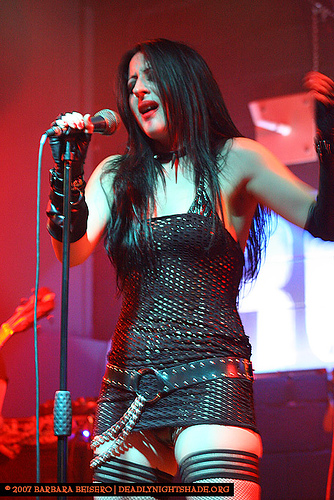 sexy! - the main vocalist of thetres des vampires. sexy huh? nice band too.. i love their songs.
