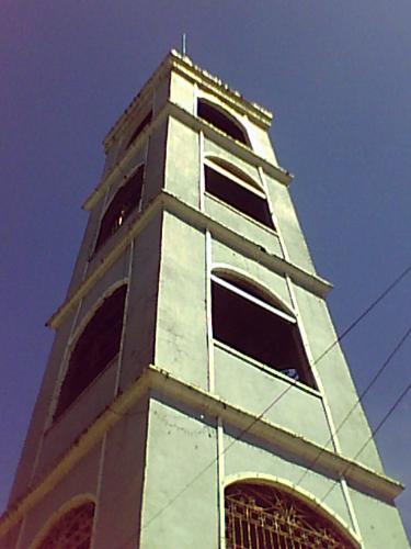 bell tower - the toling of the bell can be heard... this is the bell tower of the catholic church of city of naga.