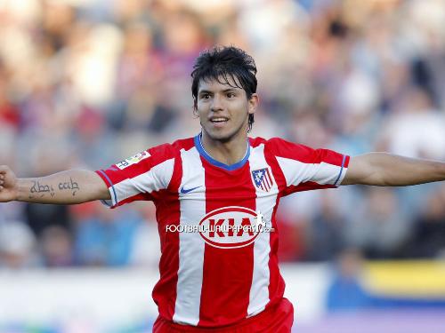 Sergio Aguero - Sergio Leonel 'Kun' Agüero del Castillo (born on June 2, 1988 in Quilmes, Buenos Aires Province) is an Argentine football striker, who plays for Atlético Madrid. His nickname was born when some classmates noted that his hairdo looked like that of Japanese anime character 'Kum Kum'