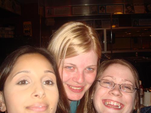 best fwends - me and my two best mates mini and marie in the cafe round the corner from our hotel in new york, it sold britsh tea so we frequented it alot lol not a decent pic but we usually we laughing so hard we chopped one of our heads off pr you could see up our noses so this is the best of a bad bunch