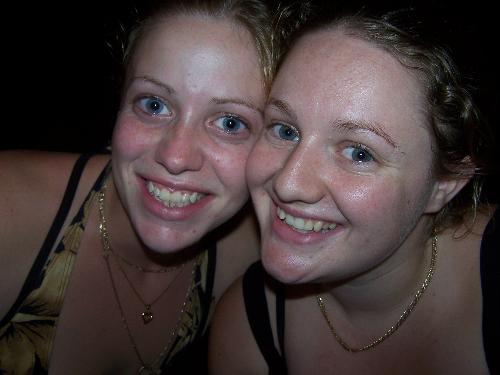 Friends - My sister and i, on the back of a ute topped with a gazebo type thing for shade, in thailand, after a few drinks, i love her so much.