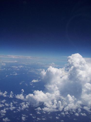 clouds - clouds inside of a plane