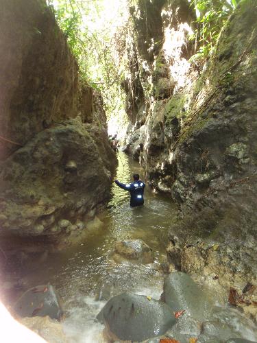 River Trekking in Balamban - River Trekking going out from Cansomoroy cave in Balamban, Municipality of Cebu