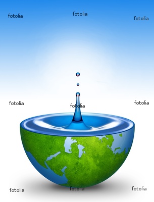 water earth - Big chunk of our planet is made up of water.