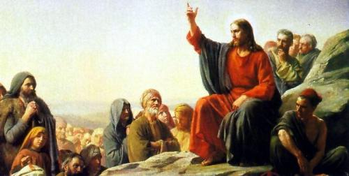 Jesus Christ - Jesus Christ, preaching the sermon on the mount.