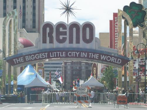 Reno, Nevada - Picture I took as we entered Reno, Nevada on our trip to the casinos for the very first time!
