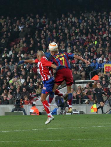FCB Barcelona Futbol - This was from a FCB futbol match that i attended in 2007. Number 7 Larson is the captain of the team. There were close to 100,000 people in attendance at Camp Nou for the game.