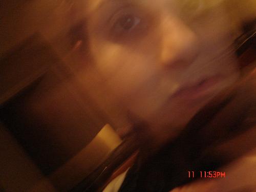 Me - This is me as a ghost, notice the invisablenessosity in my face, its like im leaving my own body or something, oooooooooooooooh mysterious!