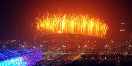 Paralymics 2008 End - The fireworks display