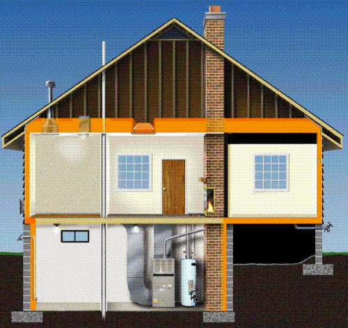 Home Photos - rough internal details of a nice cozy home ... nice fireplace.. chimney n all..