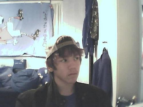 Me - It is me at my friend's house a few years back, taken by a webcam.