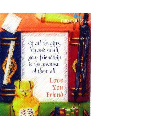 love u - love you friend