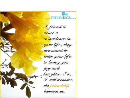 a friends - will treasure ur friendship