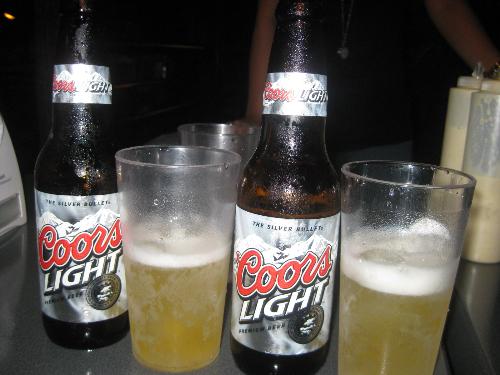 2 Bottles of Coors Light - 2 bottles of Coors Light last Wednesday at Uncle Moe's in Home Depot Ortigas with my friends.