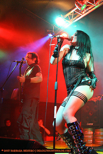 Theatres Des Vampires - Another photo of lead vocalist of Theatres Des Vampires