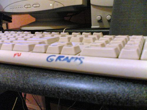Keyboard - My friend's keyboard. Vandalized.