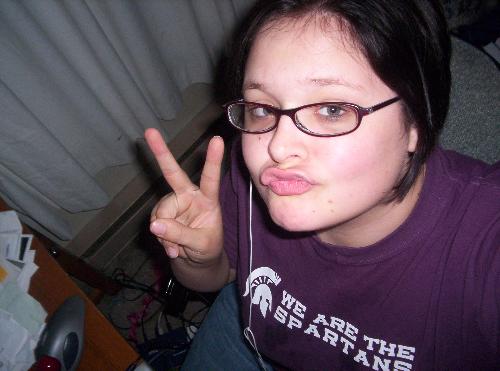 Me! - Yeah..this is me! The mess in the background is just my desk. Haha!