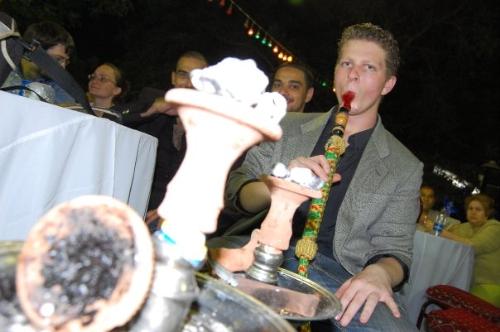 me smoking sheesha - we took this pic at a wedding in Egypt we were with American friends and we took them there,any way we had fun.